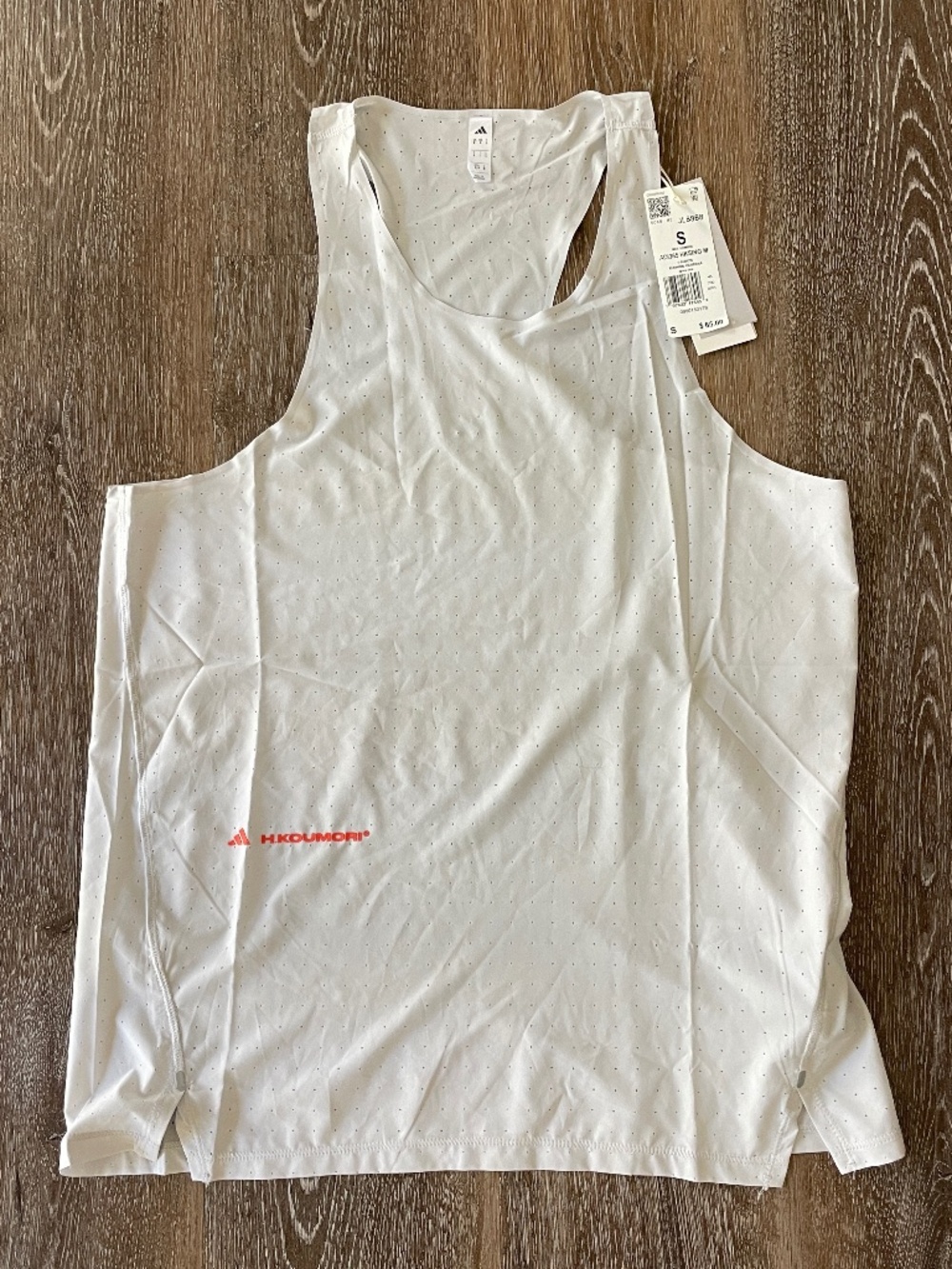 Adidas Men’s Adi365 H.Koumori Running Singlet Size S Grey One
